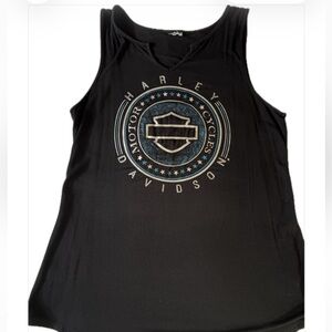 Harley-Davidson Black Tank Top with Logo